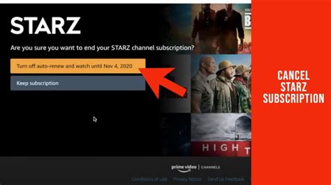 refund Starz subscription